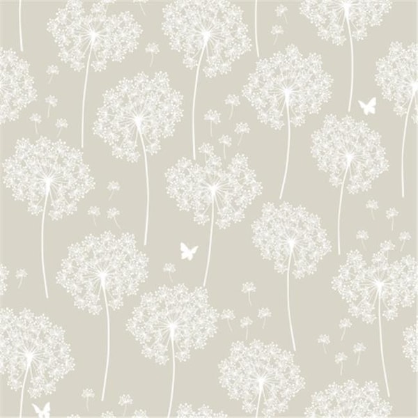 Nuwallpaper NuWallpaper NU1651 Dandelion Peel and Stick Wallpaper; Taupe NU1651 - main
